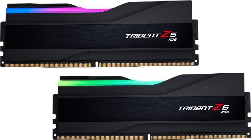 G.SKILL 64GB KIT DDR5 6400MHz CL32 Trident Z5 RGB Black RAM memória