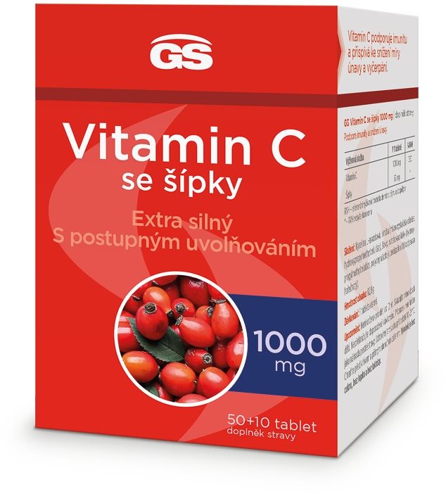 GS Vitamin C1000 se šípky tbl. 50+10 Vitamín C