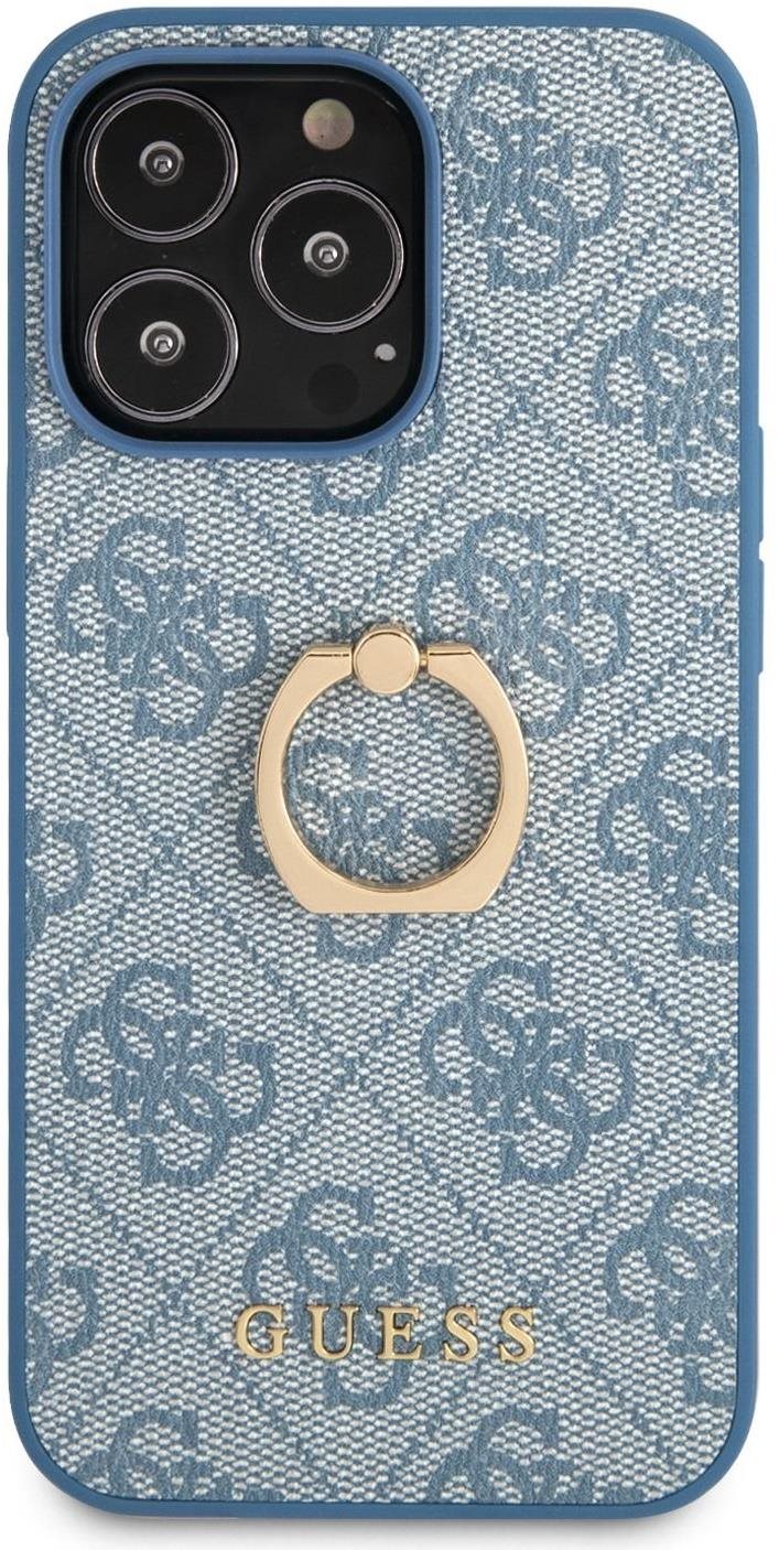Coque arriere Guess PU 4G Ring pour Apple iPhone 13 Pro bleu Coque...