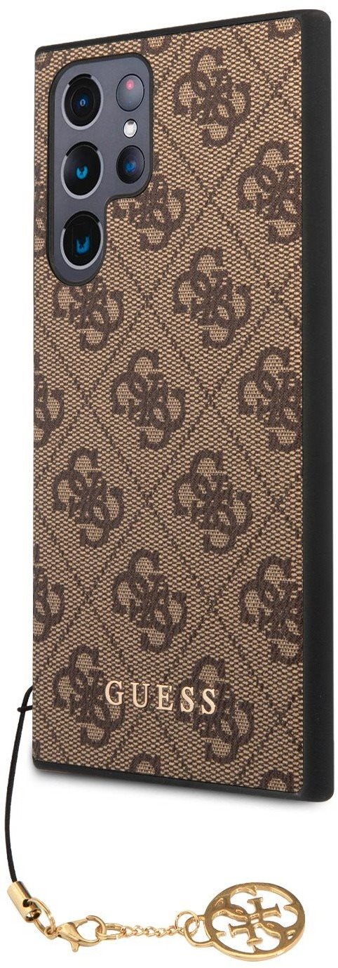 Guess 4G Charms Zadný Kryt na Samsung Galaxy S23 Ultra Brown Kryt...