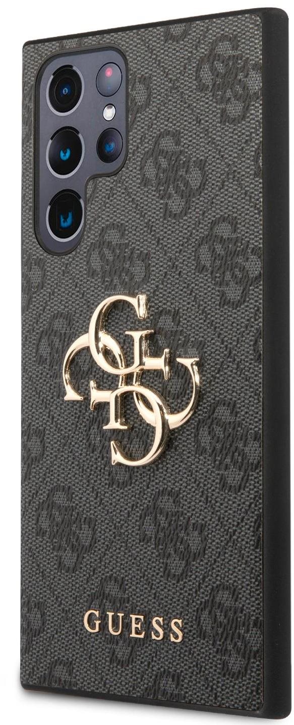 Guess PU 4G Metal Logo Samsung Galaxy S23 Ultra szürke hátlap tok...