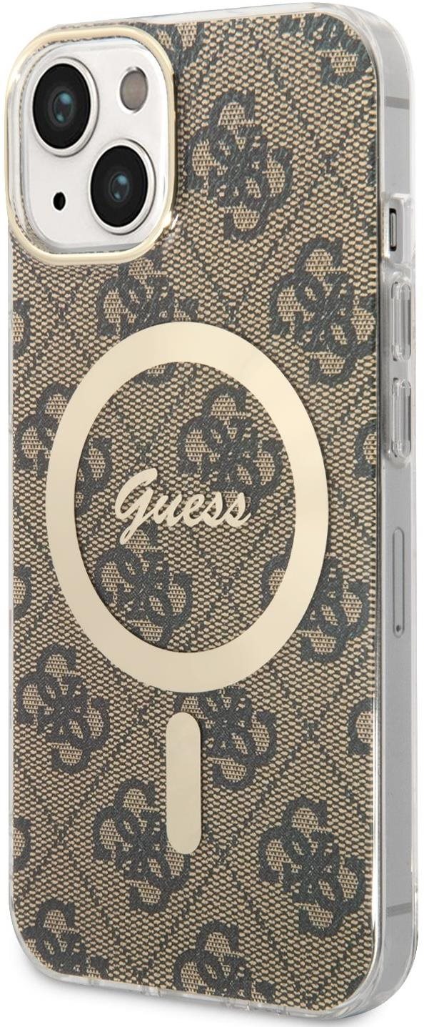 Guess 4G IML MagSafe Kompatibilný Zadný Kryt na iPhone 13 Brown...