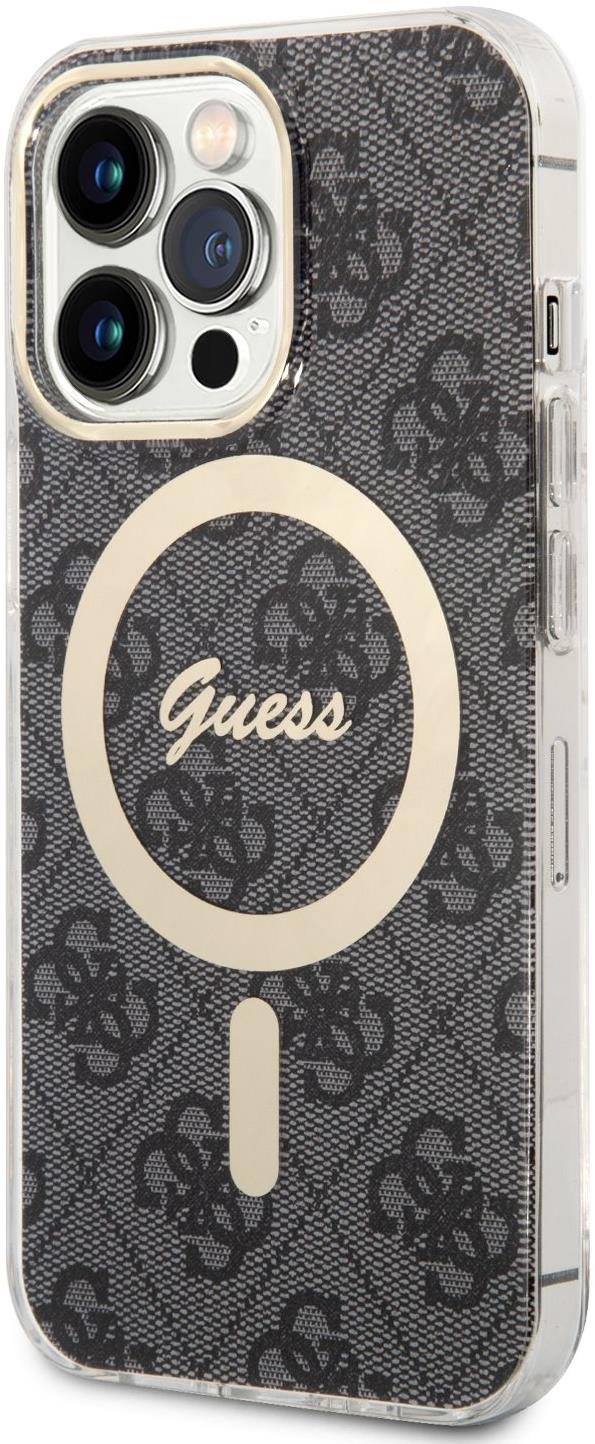 Guess 4G IML MagSafe Kompatibilný Zadný Kryt na iPhone 13 Pro Black...