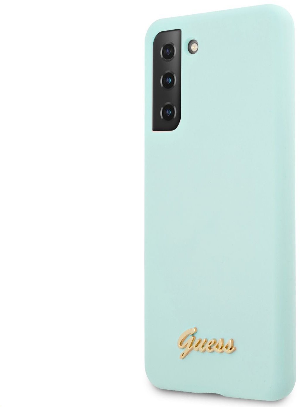 Guess Silicone Metal Logo Script couverture arriere pour Samsung...