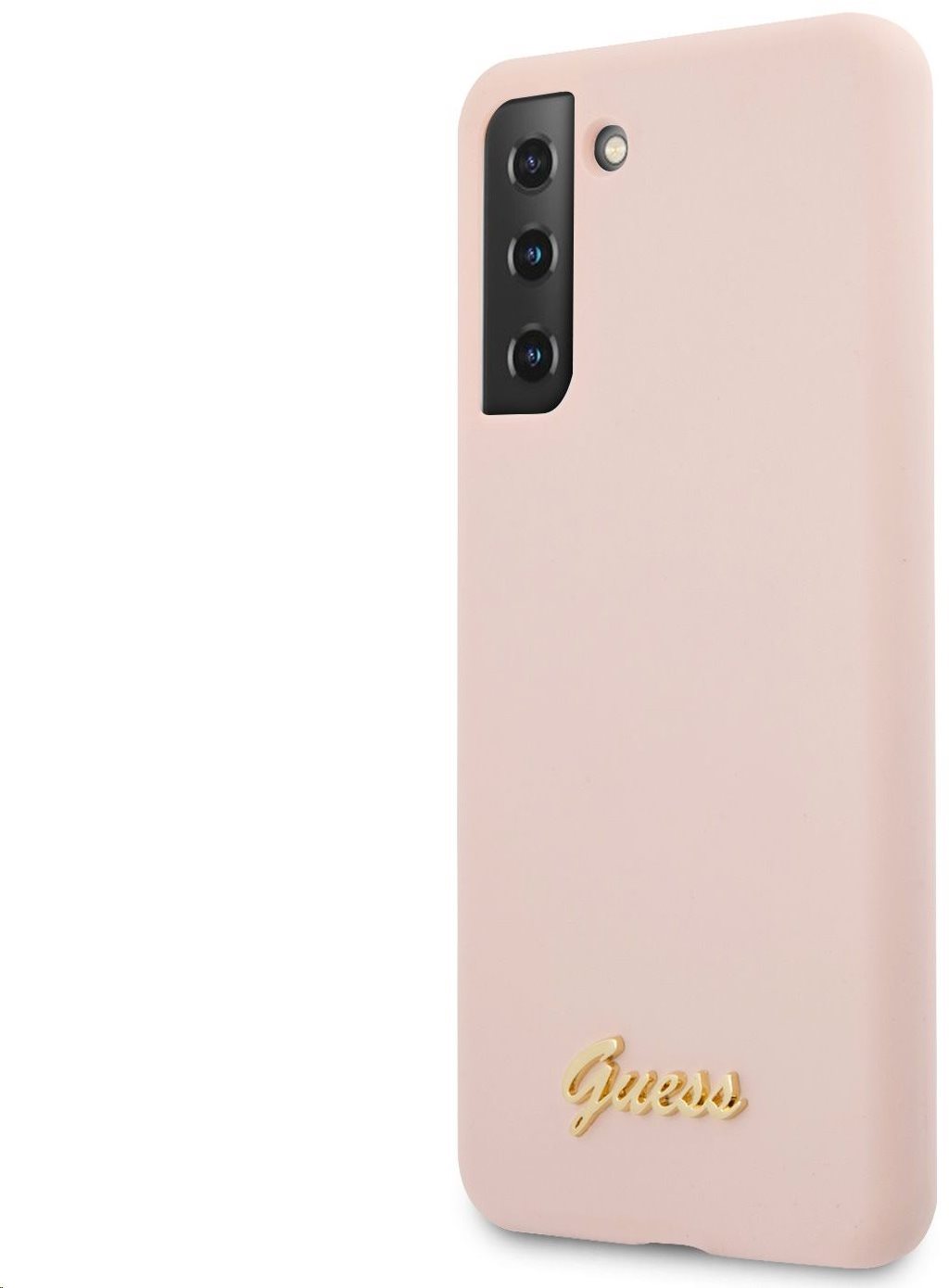Guess Silicone Metal Logo Script Back Coque pour Samsung Galaxy...