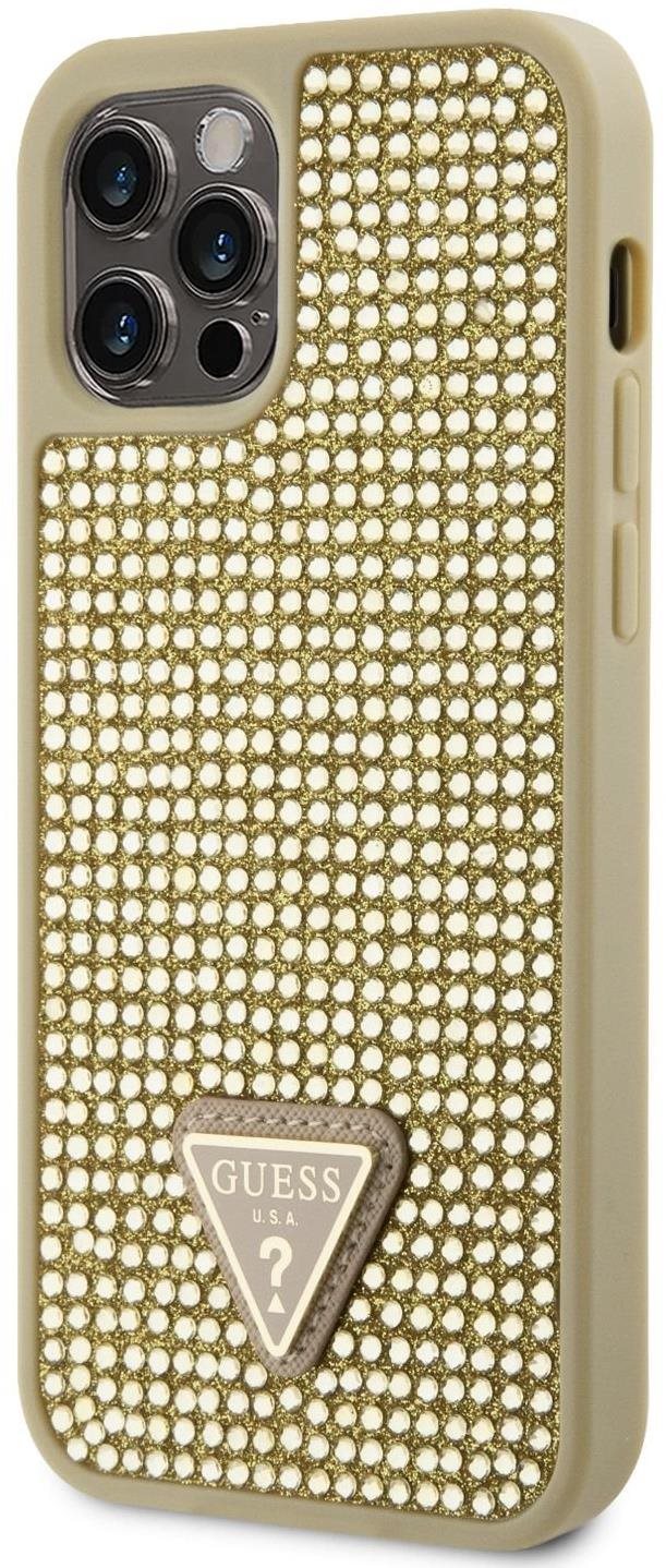Guess Rhinestones Triangle Metal logo kryt pre iPhone 12 / 12 Pro...