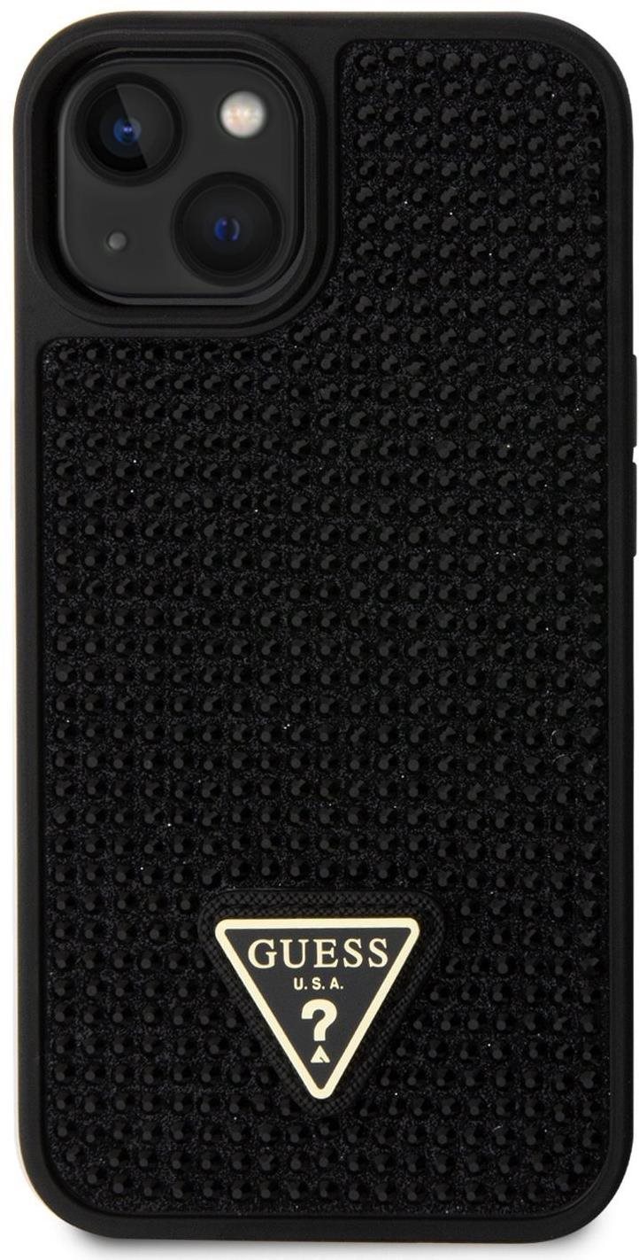 Guess Rhinestones Triangle Metal Logo Kryt na iPhone 13 Black Kryt...