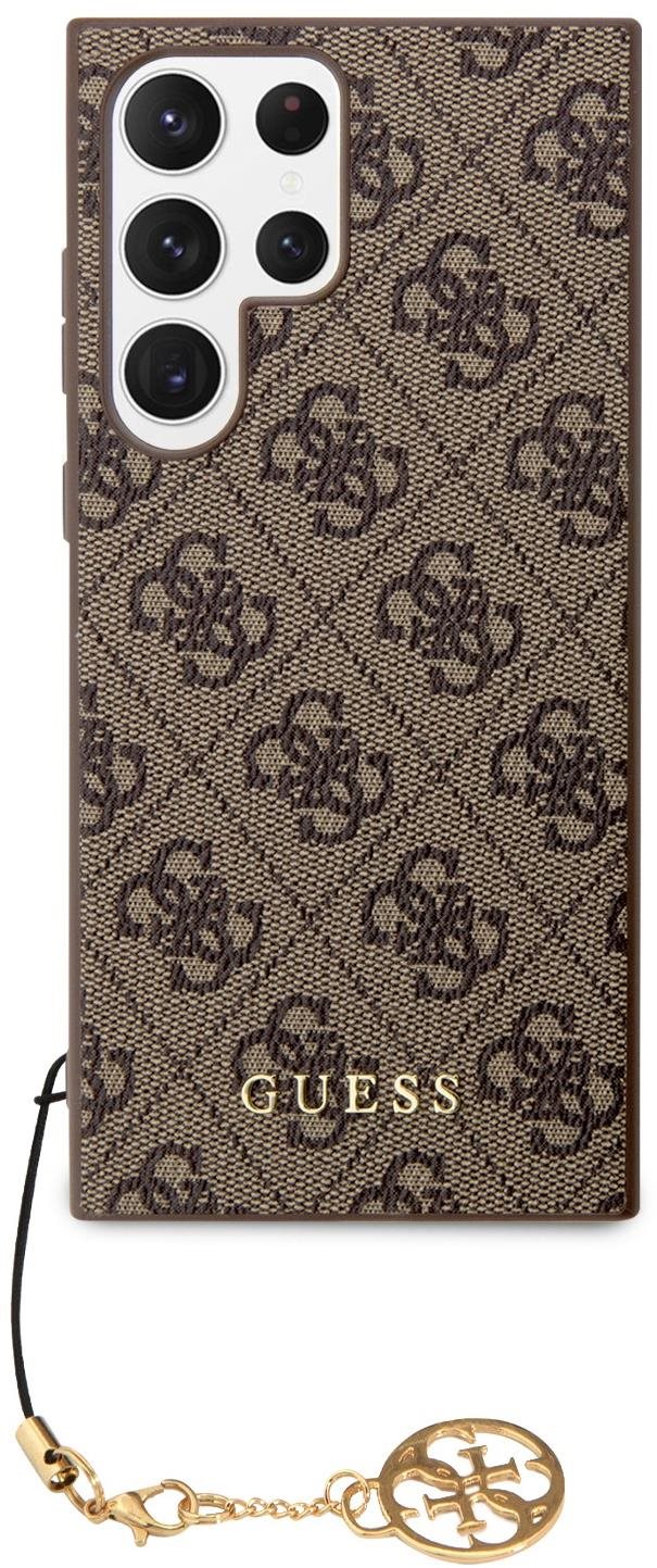 Guess 4G Charms Samsung Galaxy S24 Ultra barna tok Telefon tok