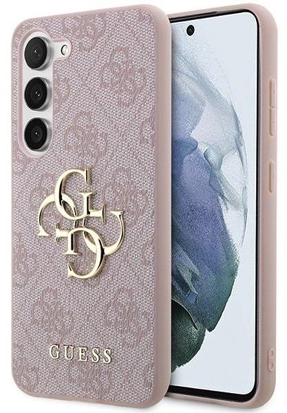 Guess 4G Metal Logo Samsung Galaxy A35 5G rózsaszín PU tok Telefon...