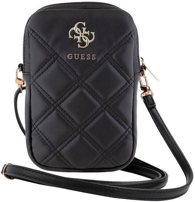 Guess PU Quilted 4G Metal Logo Handyhülle mit Reißverschluss,...