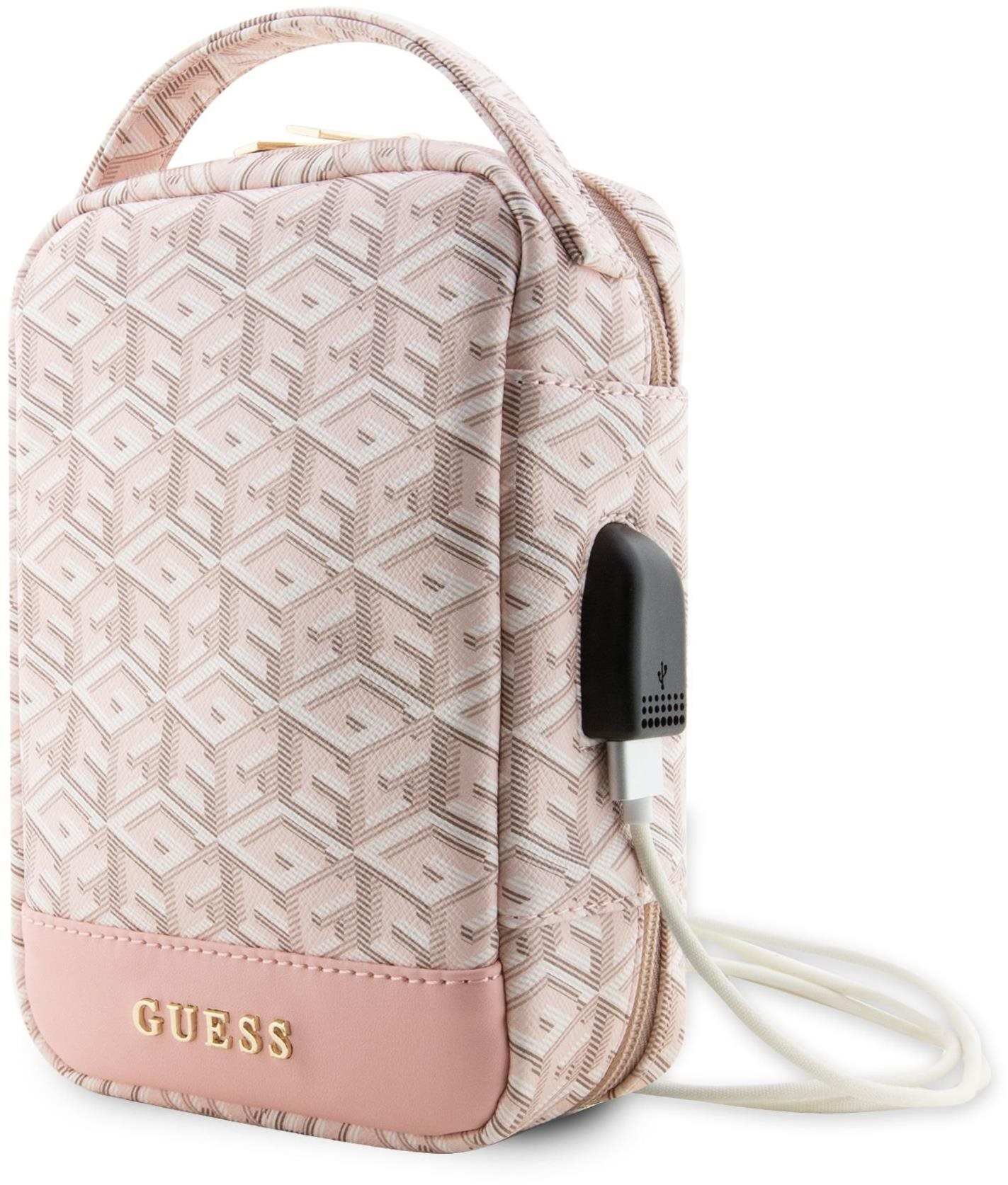 Guess PU G Cube Travel Universal Bag Pink Puzdro na mobil