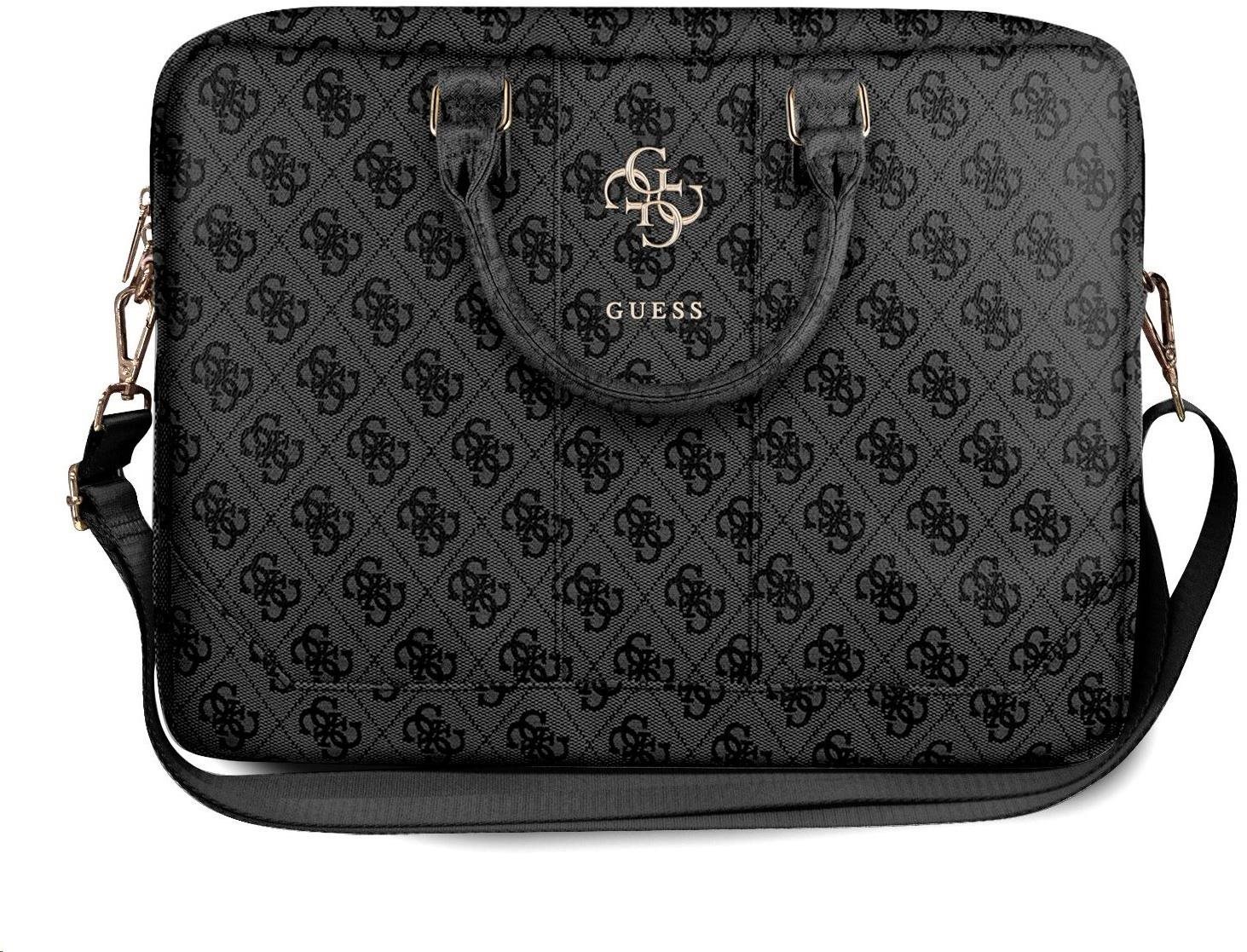 Guess PU 4G fém logós számítógépes táska 15/16" szürke Laptop tok