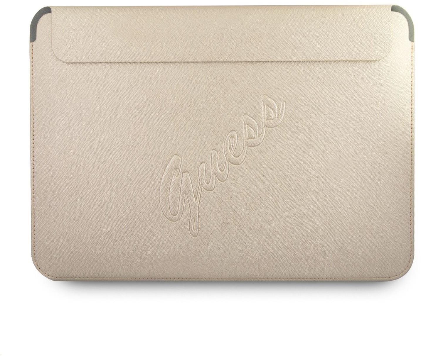 Guess PU Saffiano Computer Sleeve 13" Light Gold Pochette pour...