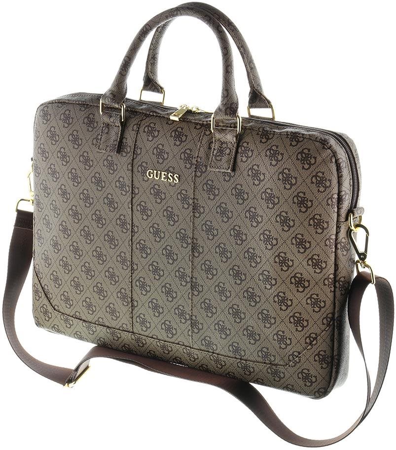 Guess 4G UpTown Computer Bag 15" Brown Puzdro na notebook