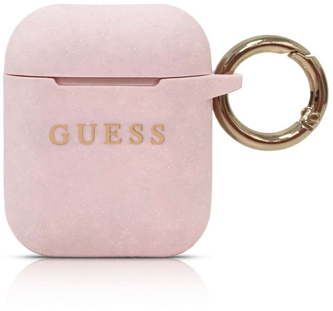 Guess Silikonhülle für Airpods Pink Kopfhörer-Hülle