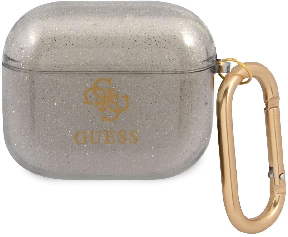 Guess 4G TPU Glitter Étui pour Apple Airpods 3 noir Étui écouteurs