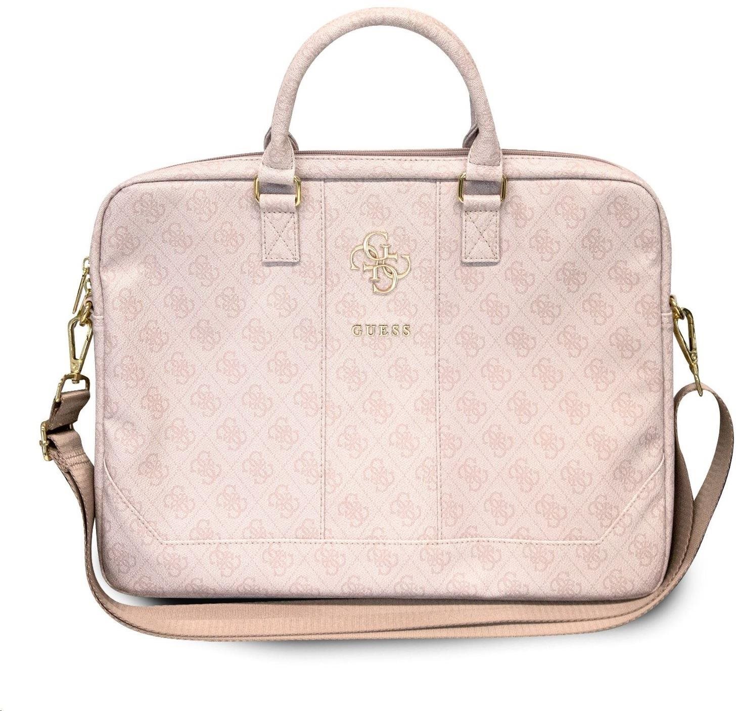 Guess PU 4G Metal Logo Sac d'ordinateur portable 15/16" Rose...