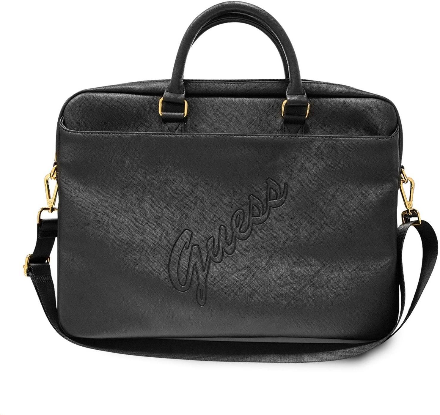 Guess PU Saffiano Vintage Script pour ordinateur portable, Sac...