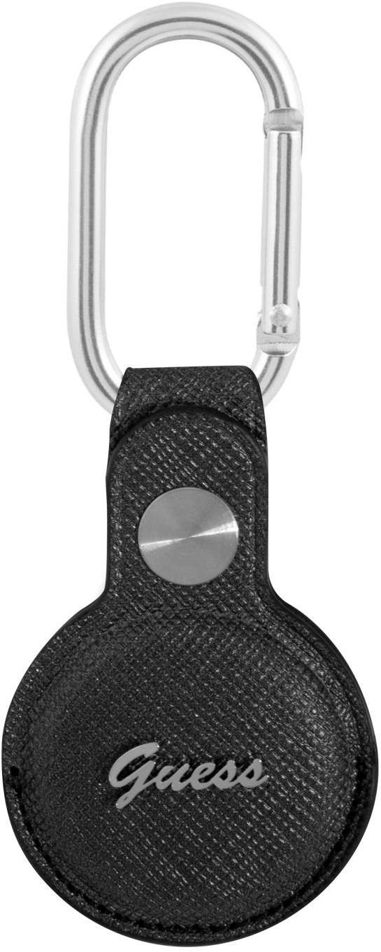 Guess PU Saffiano Script Dog Clip AirTag Étui Noir AirTag Apple