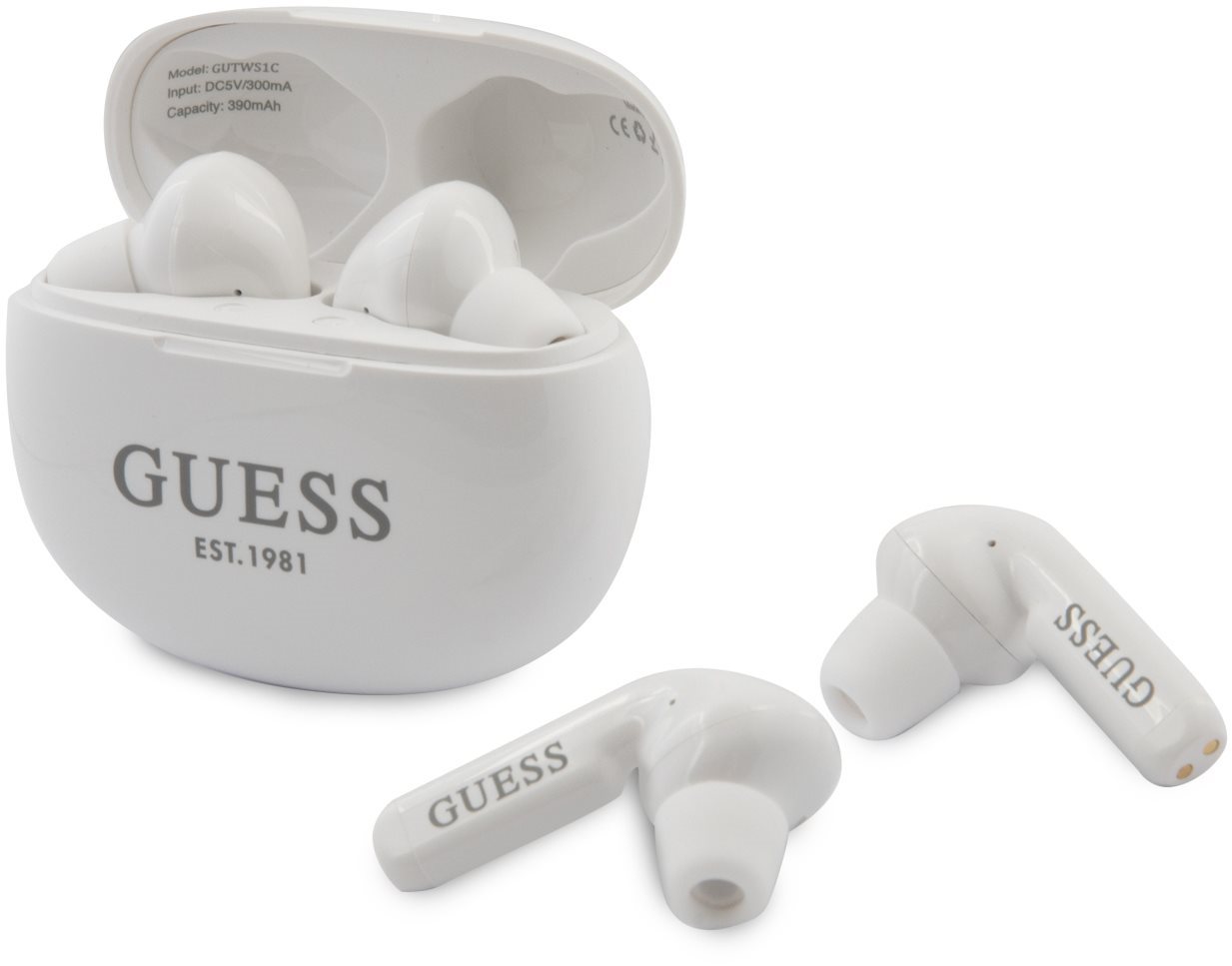 Guess True Wireless 5.0 4H Stereo Headset White Wireless Headphones
