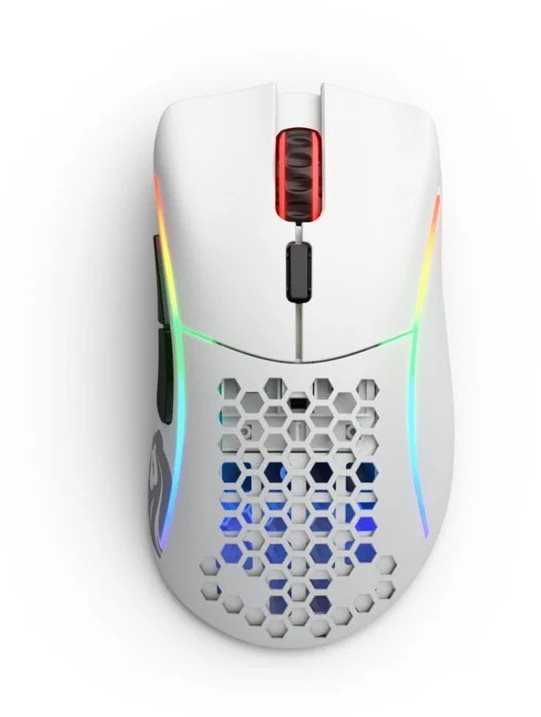 Glorious Model D Minus Wireless, mattweiß Gaming-Maus