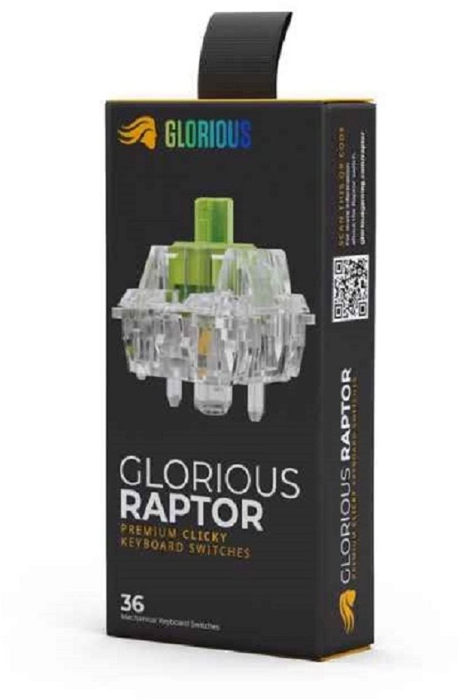 Glorious Raptor Switch, mechanisch, 5-pin, clicky, MX-Stem, 55g -...