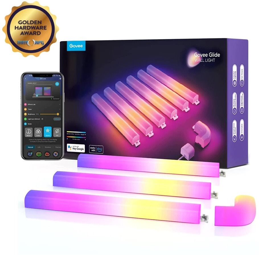 Govee Glide (8+4) SMART LED, TV, Gaming, Home - RGBIC LED lámpa