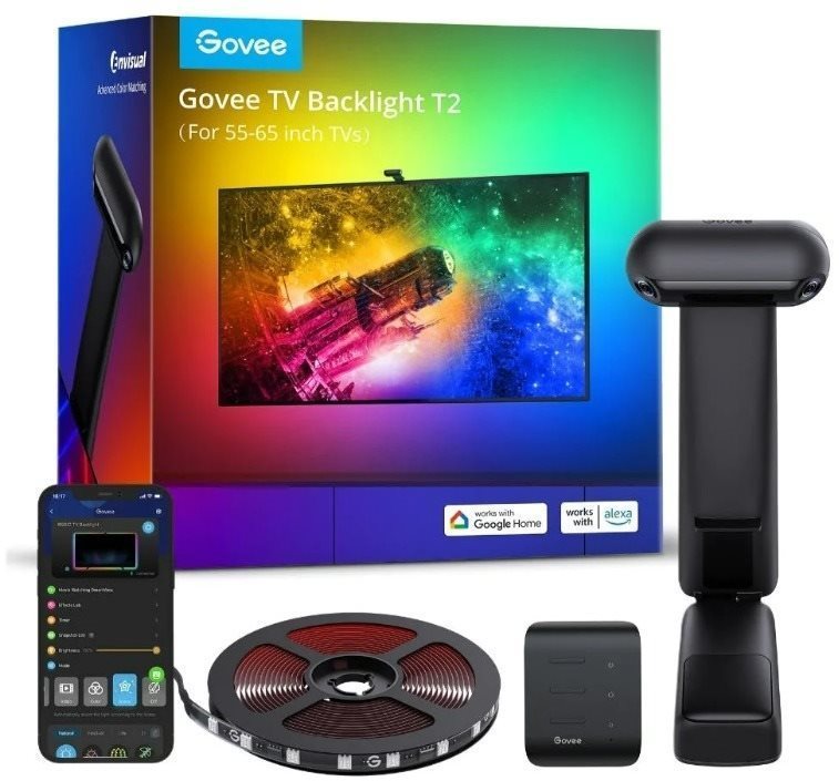 Govee DreamView T2 DUAL TV 55-65" SMART LED RGBIC LED pásek