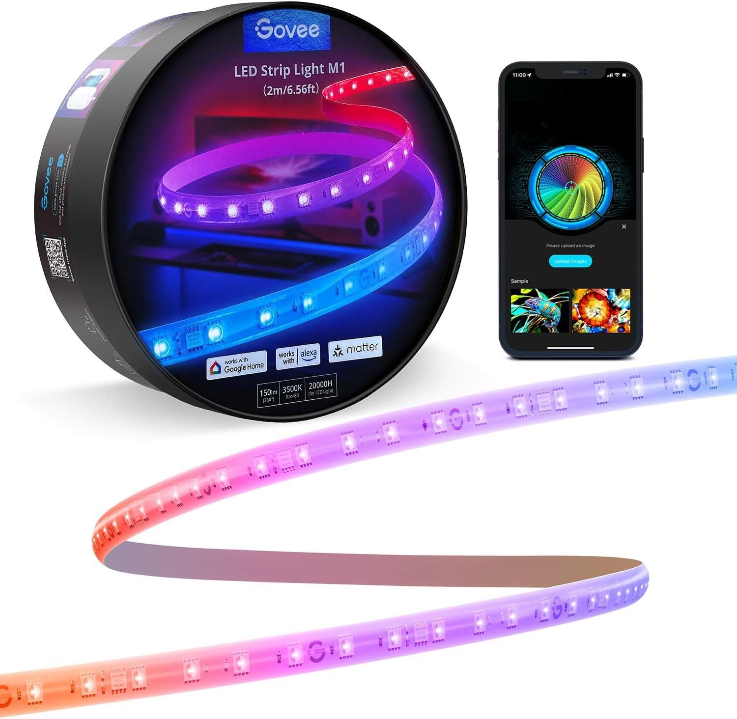 Govee M1 PRO PREMIUM Smart RGBICW+ LED Matter, 2 m LED szalag