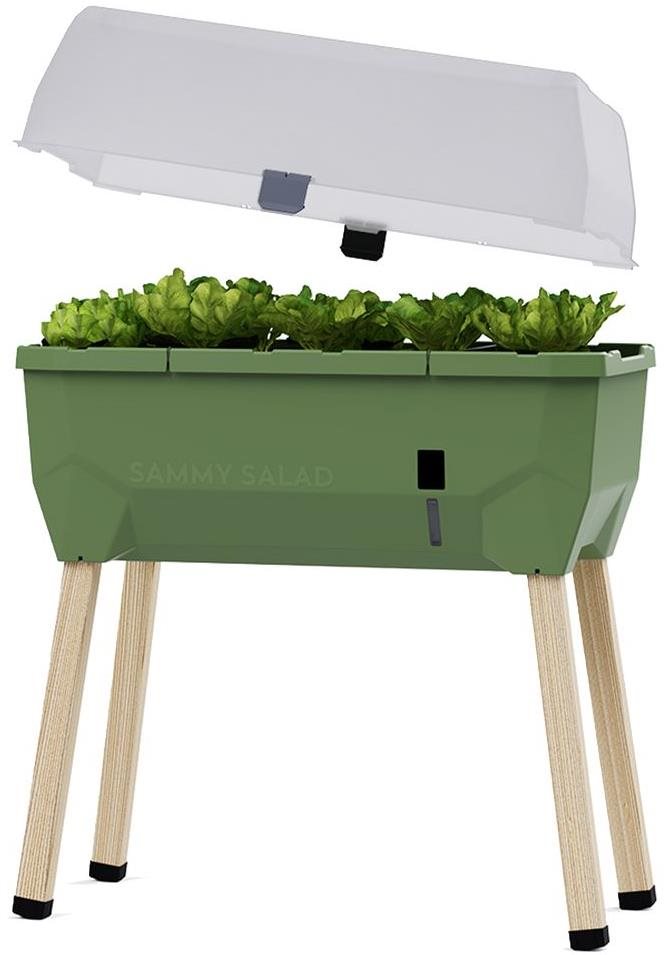 Gusta Garden SAMMY SALAD önitató öntözőcserép fedéllel, sötétzöld...