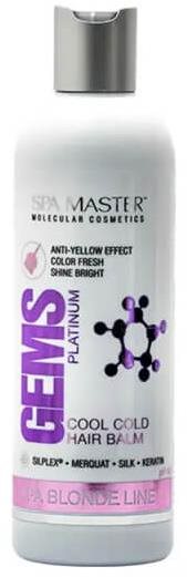 SPA MASTER Gems Platinum Farbiaci balzam s anti-žltým efektom s pH...