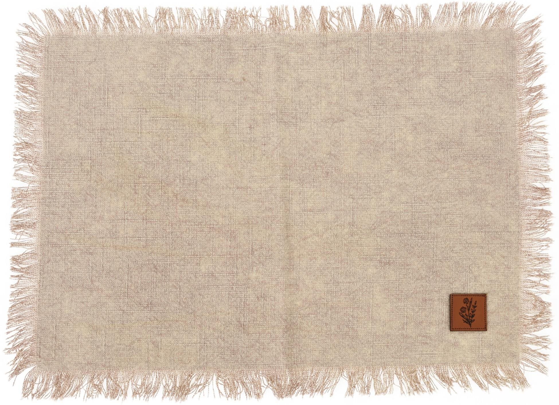 H&L Edge Bavlnené prestieranie 45 × 30 cm béžové Prestieranie