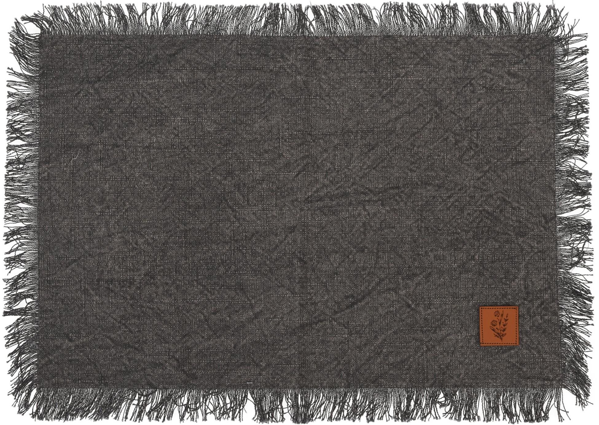 H&L Edge Bavlnené prestieranie 45 × 30 cm sivé Prestieranie