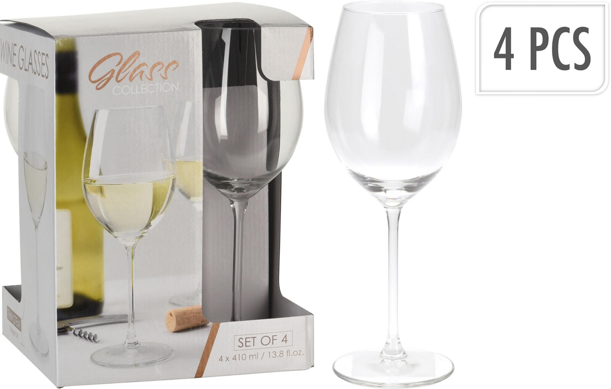 H&L Sklenice na bílé víno 410 ml set 4 ks Sklenice