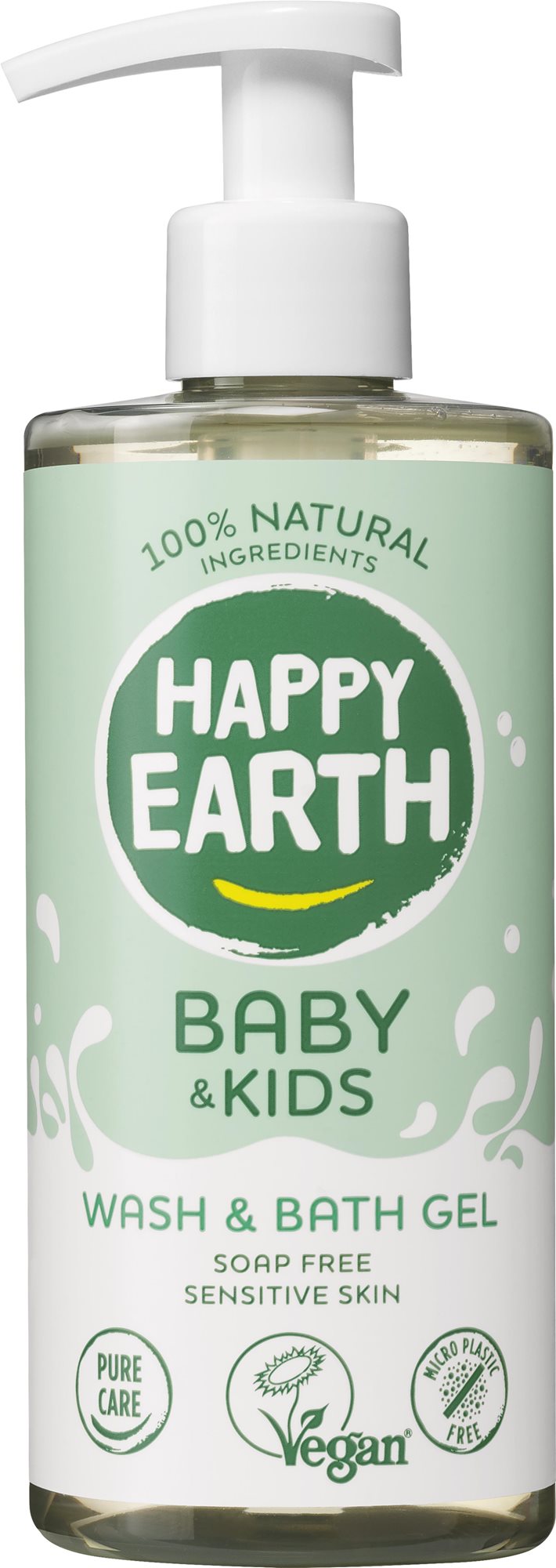 HAPPY EARTH Přírodní Baby & Kids Extra jemný a vyživující sprchový...