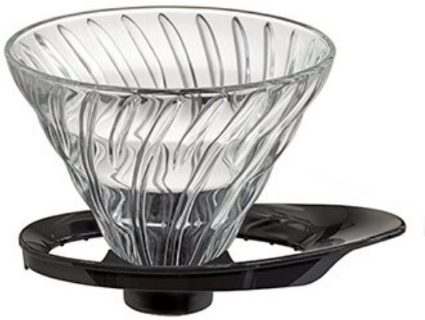 Hario Dripper V60-02, sklenený, čierny Prekvapkávací kávovar