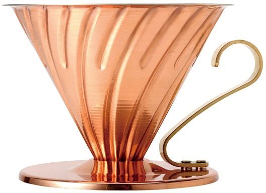Hario Dripper V60-02, Kupfer, gold Filterkaffeemaschine