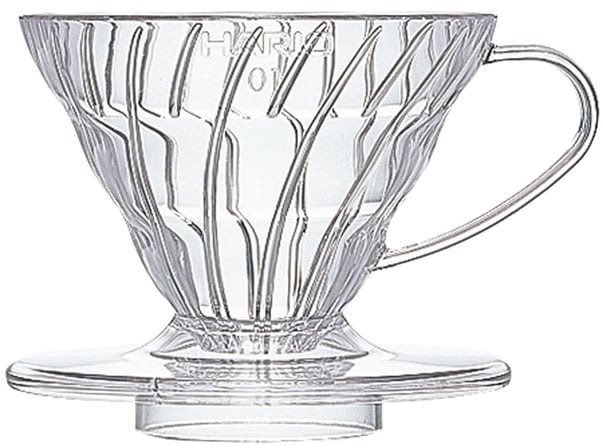 Hario Dripper V60-01, plastový, čirý Překapávač