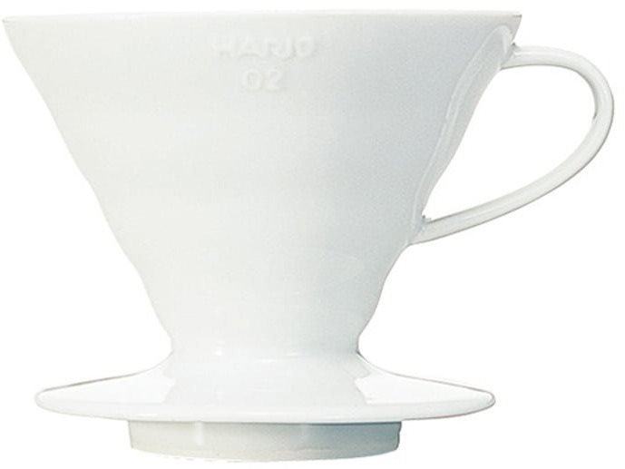 Hario DripperV60-02, kerámia, fehér Filteres kávéfőző