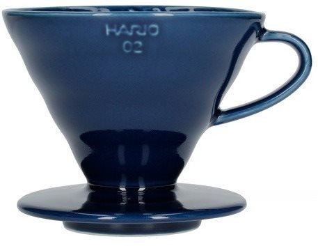 Hario Dripper V60-02, keramický, indigo modrá Překapávač