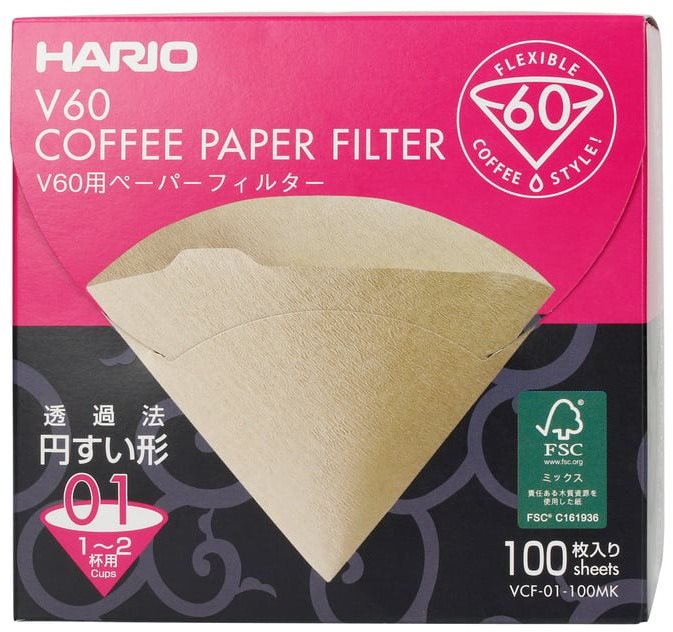 Hario Misarashi V60-02 papír kávéfilter, fehérítetlen, 100 db,...