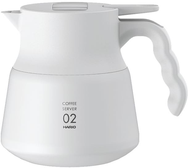 Hario Insulated Stainless Steel Server V60-02 PLUS, 600 ml, biela...