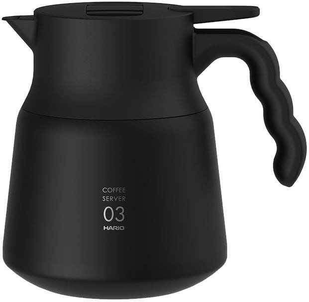 Hario Insulated Stainless Steel Server V60-03 PLUS, 800 ml, čierna...