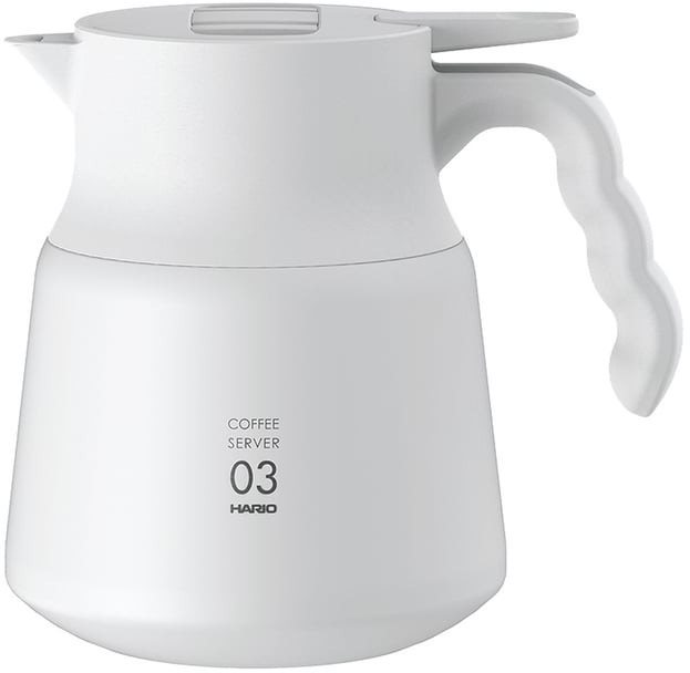 Hario Insulated Stainless Steel Server V60-03 PLUS, 800ml, bílá...