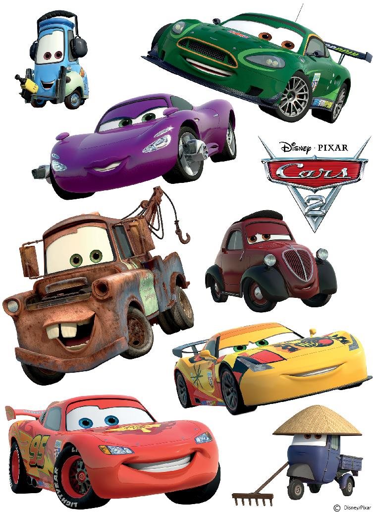 DKS1089 Samolepiaca dekorácia CARS 30 × 30 cm Samolepiaca dekorácia