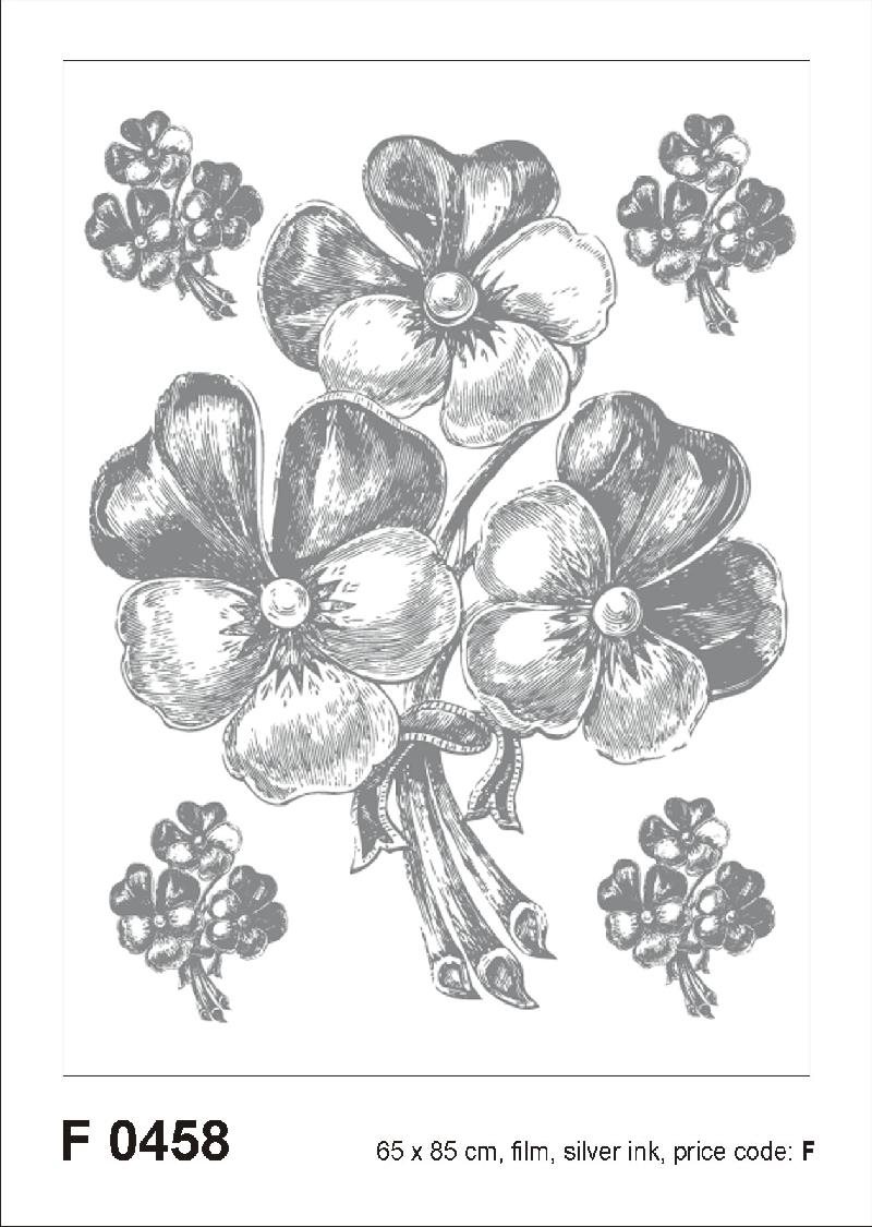 F0458 Samolepiaca dekorácia BUNCH SILVER 65 × 85 cm Samolepiaca...