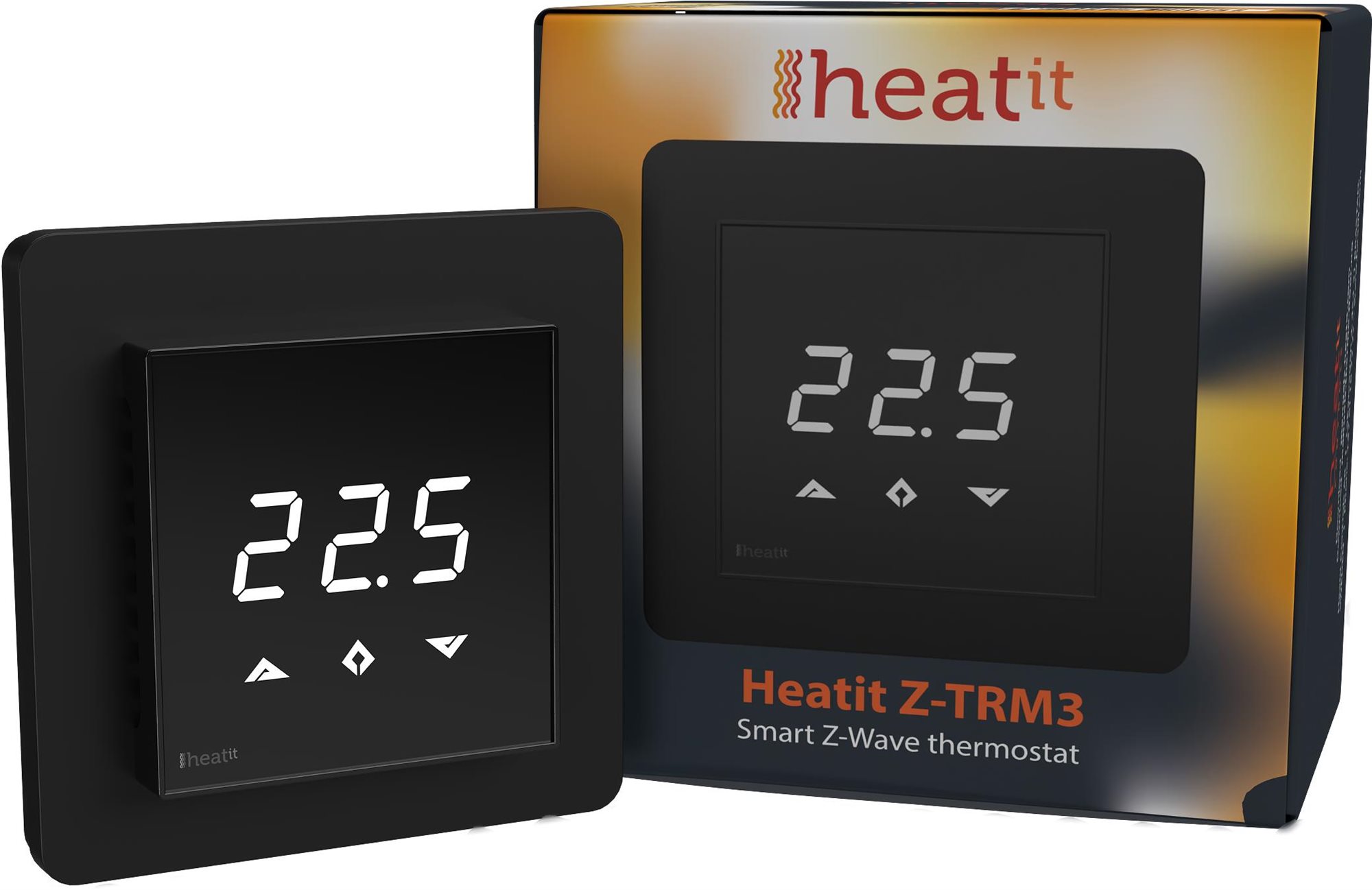 HEATIT Z-TRM3 - Schwarz (RAL 9011) Thermostat