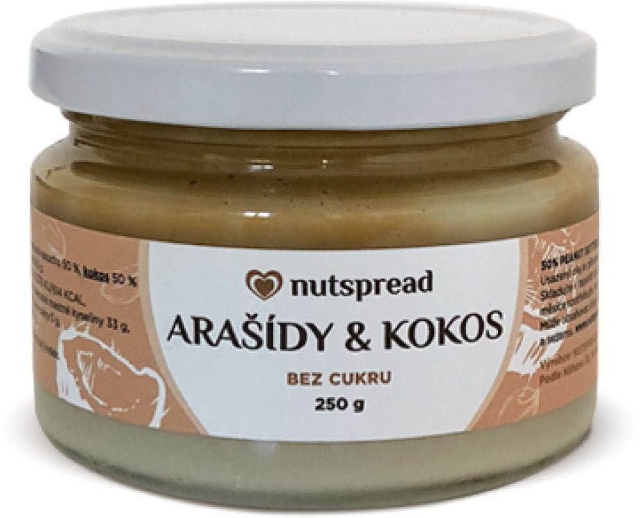 Nutspread Kokos & arašídy Ořechový krém