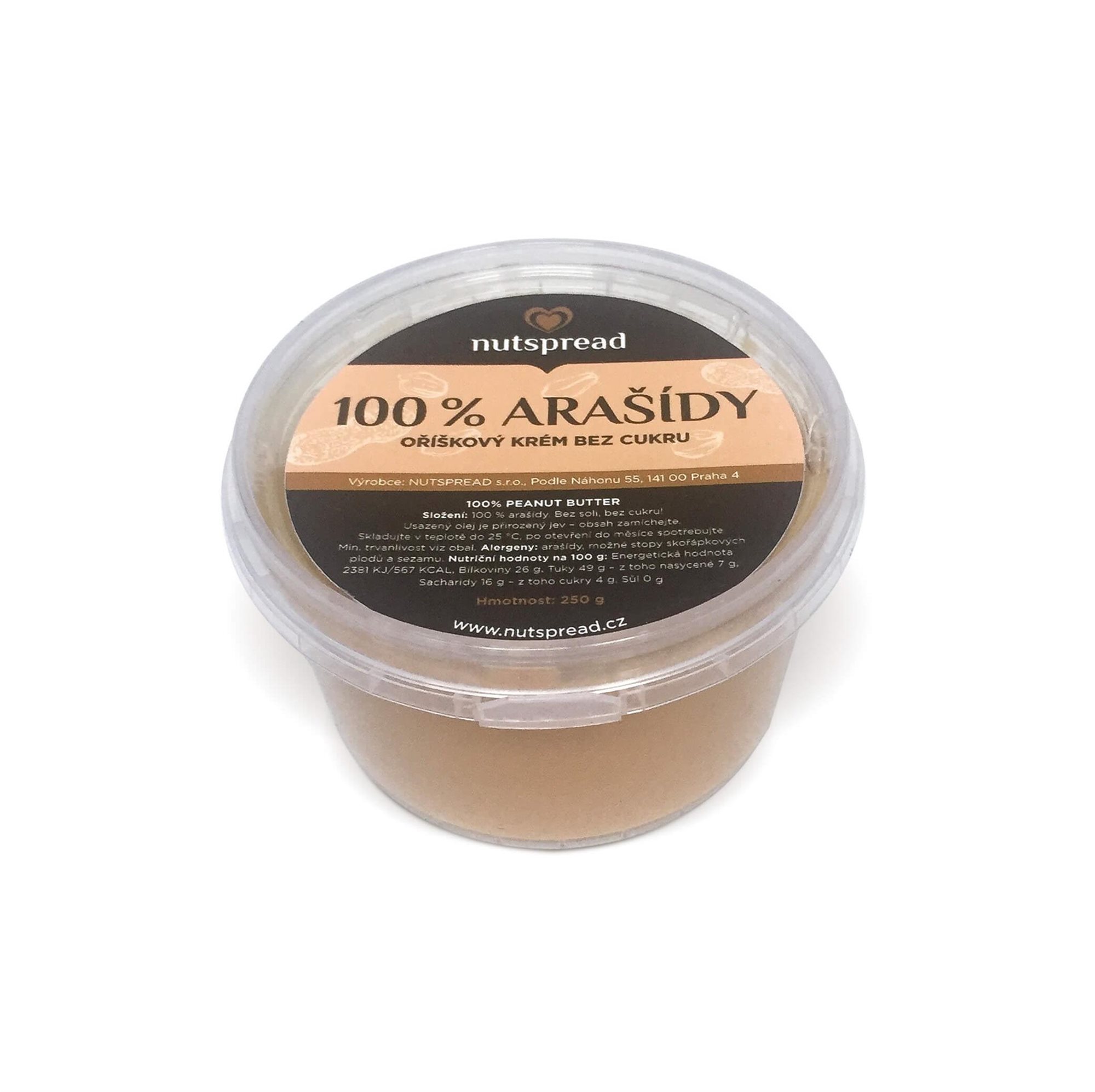 Nutspread Arašídové máslo 1 kg Ořechový krém