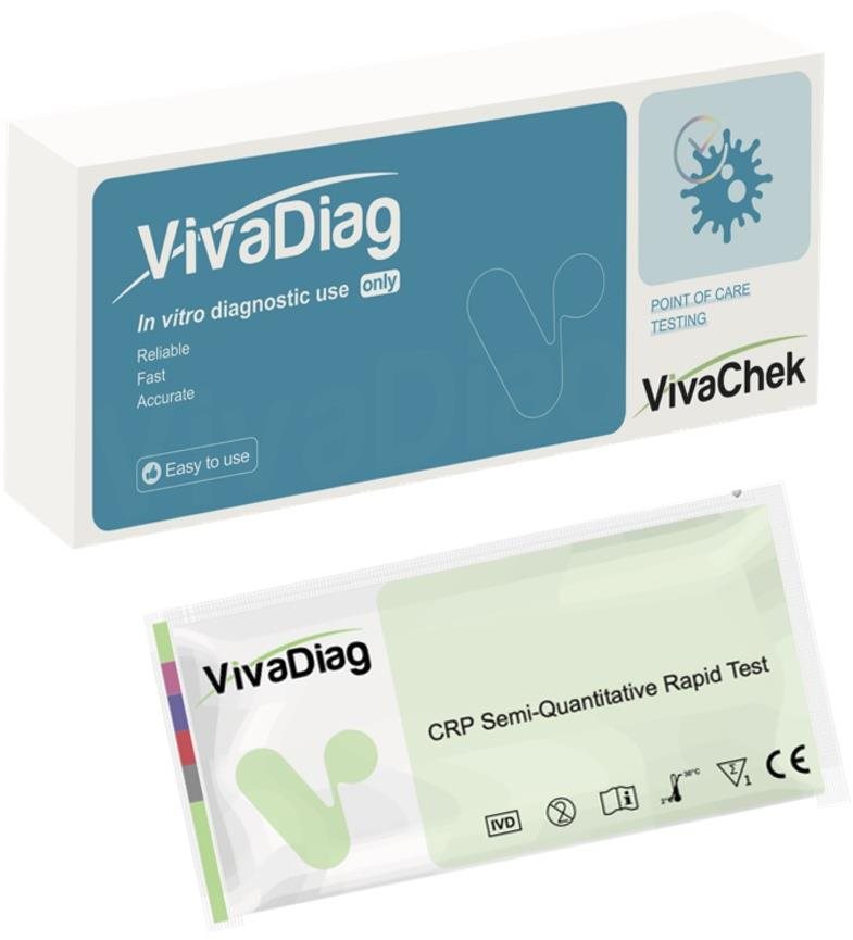 VivaDiag CRP Semikvantitatívny test 1 ks Domáci test